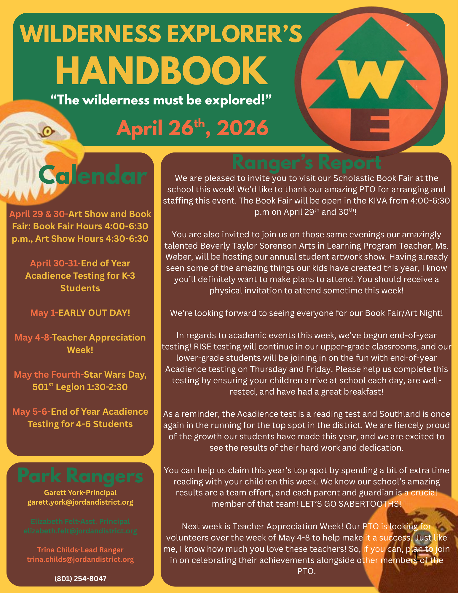Family Newsletter April 26, 2026