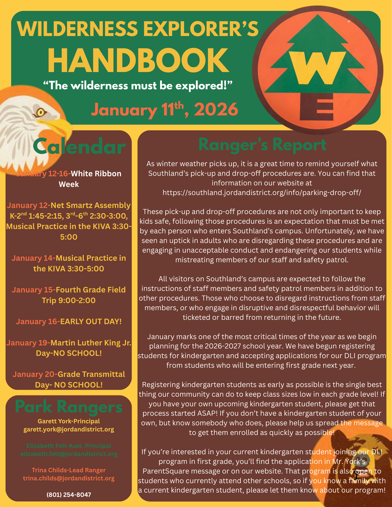 Family Newsletter January 11, 2026