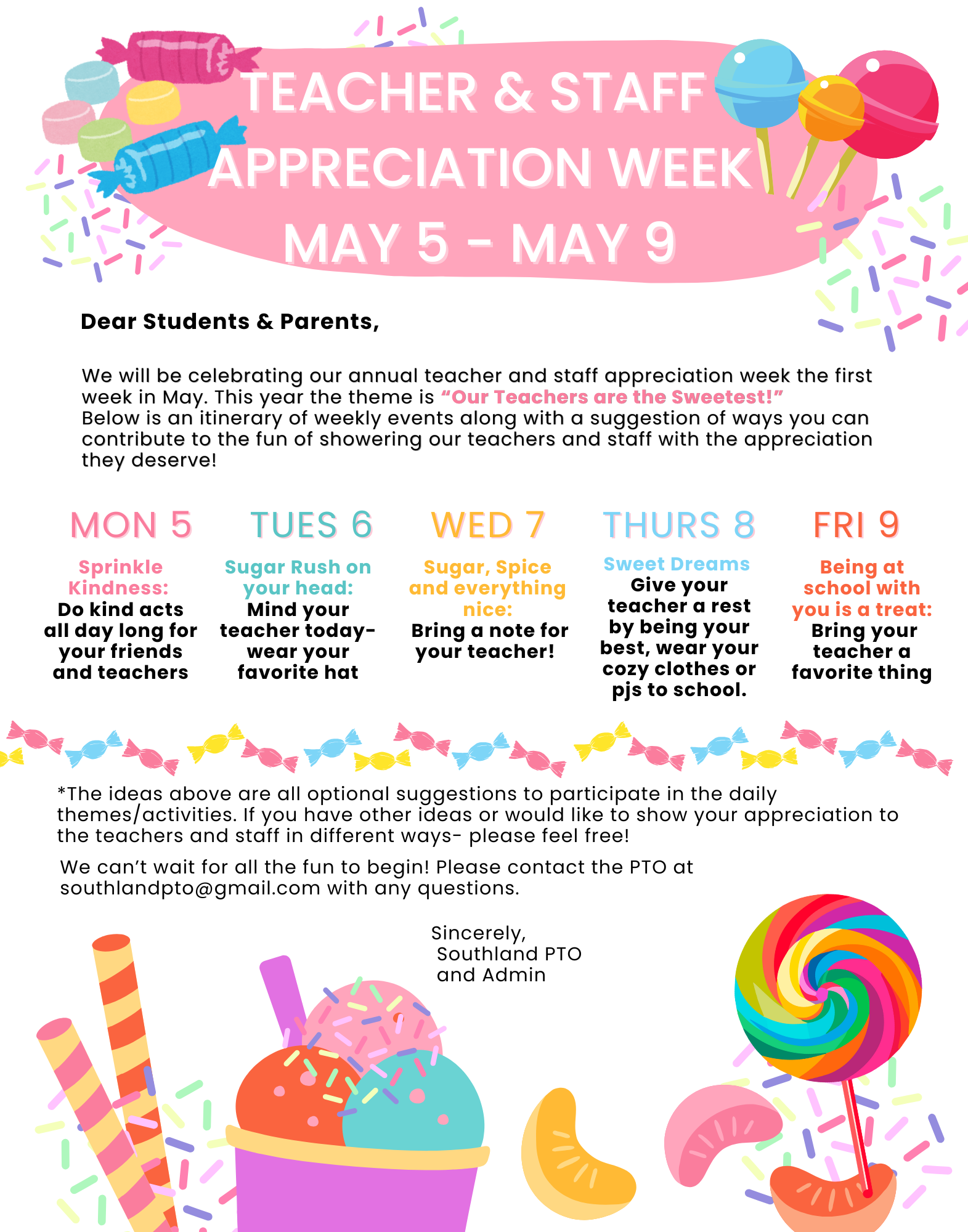 Teacher Appreciation 2025 Southland (11 x 14 in)